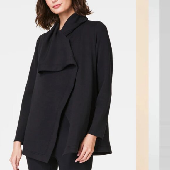 SPANX AirEssentials Open Wrap Cardigan Sweater Black XL - Picture 1 of 14